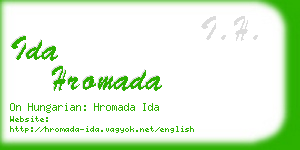 ida hromada business card